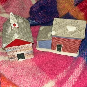 Country Memories Church and Garage. Vintage from KMart